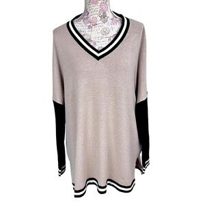 NWT Joseph A. Women’s XXL Mocha Pullover Sweater Long Sleeve Soft Knit 2XL
